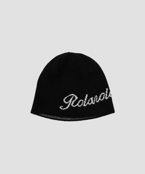 LOGO JAQUARD BEANIE BLACK