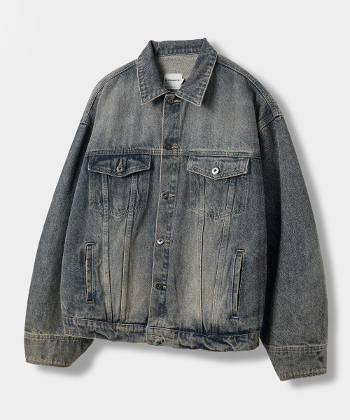 Куртка тракер ASI OG Essential Denim Indigo Yellow