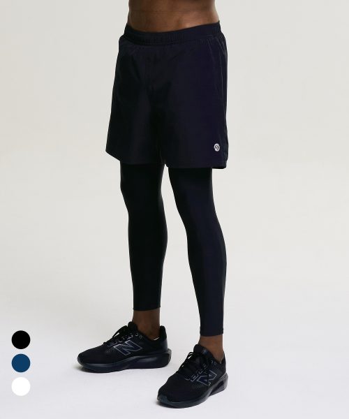Спортивные тайтсы 2в1 унисекс для бега и зала M (2 colors)