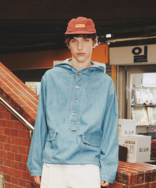 Джинсовый анорак с капюшоном S.BLUE