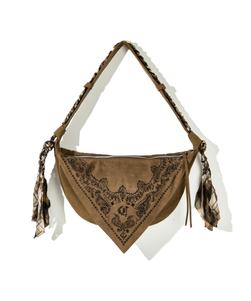 Rustic Strap Bandana Hobo Bag_BR