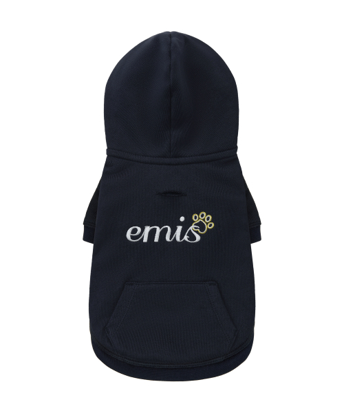 (PET) LETTERING LOGO ZIP UP HOODIE_NAVY