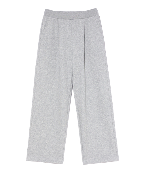 Широкие спортивки с защипом LQ6PU179_MELANGE GREY