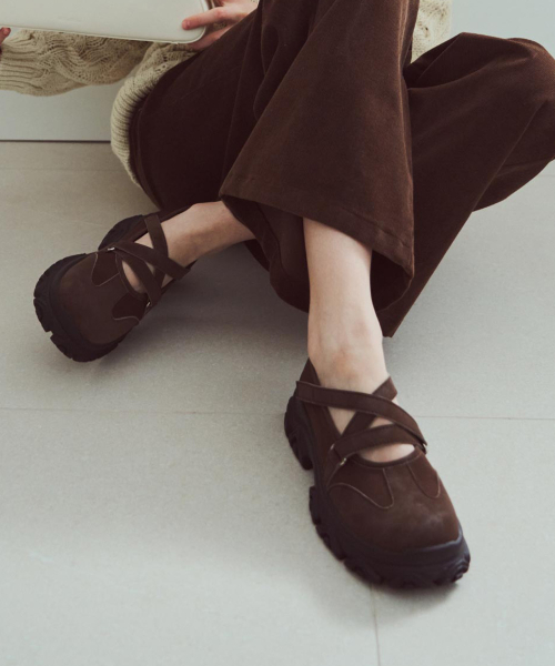 X strap maryjane sneakers (att1003)