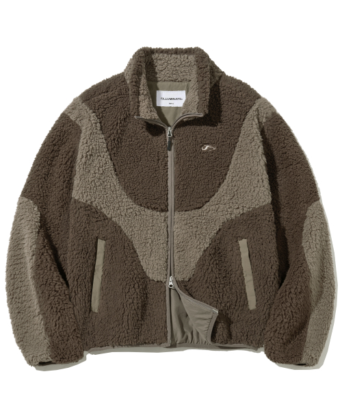 Pluffy Duo Fleece куртка-Brown