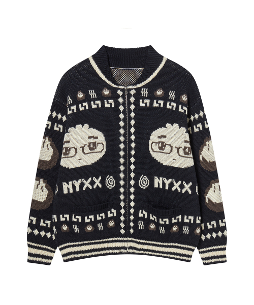 NYGD COWICHAN CARDIGAN темно-синий