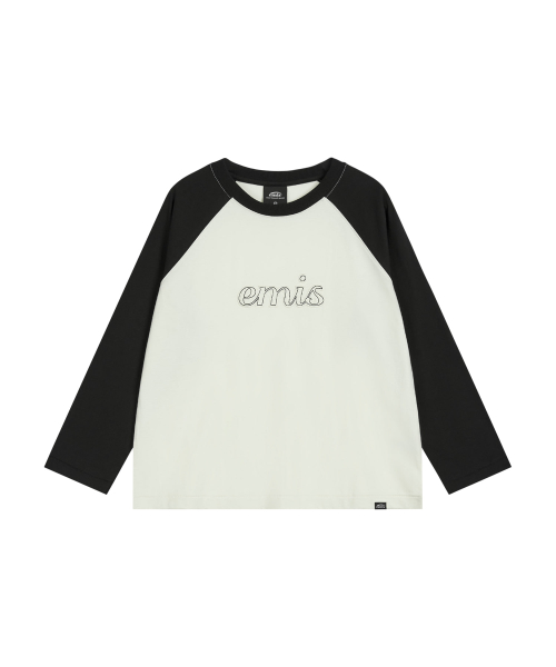 (W) 3 4 SLEEVE RAGLAN T-SHIRT-CREAM