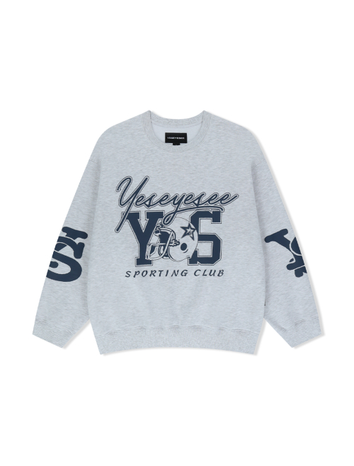 Y.E.S Sporting Club Sweatshirt Light серый