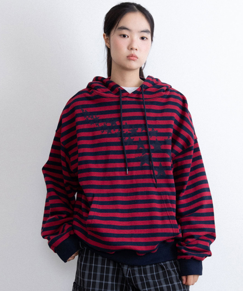 SHOOTING STAR ST HOODIE_NAVY(IK2FFMM409A)