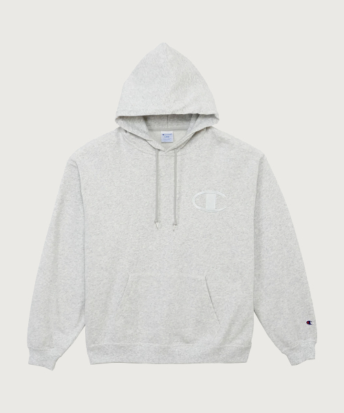 빅 C로고 오버핏 후드 티셔츠 Heather Grey