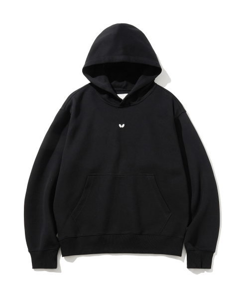 버터플라이 스포츠웨어() 오리지널 자수 로고 후드티 블랙 상품 이미지