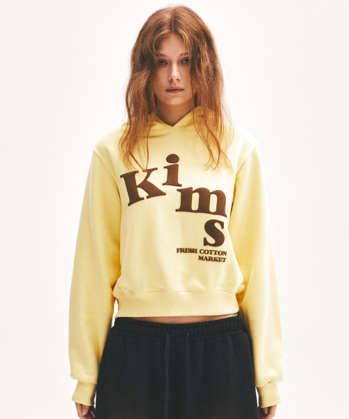 (Unisex) Messy Alpha Logo худи Yellow