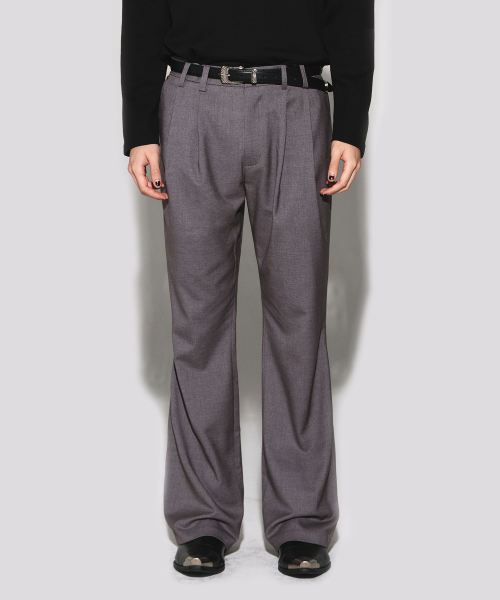 Windsor шерстяной boots cut slacks серый