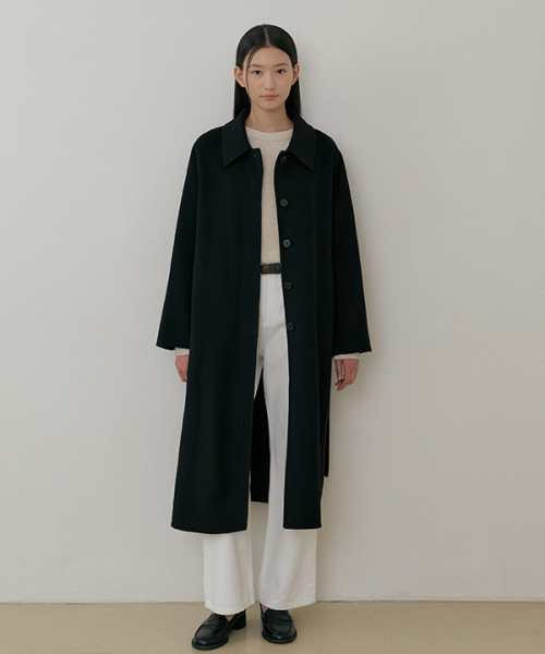 링서울() cashmere single handmade coat-black 상품 이미지