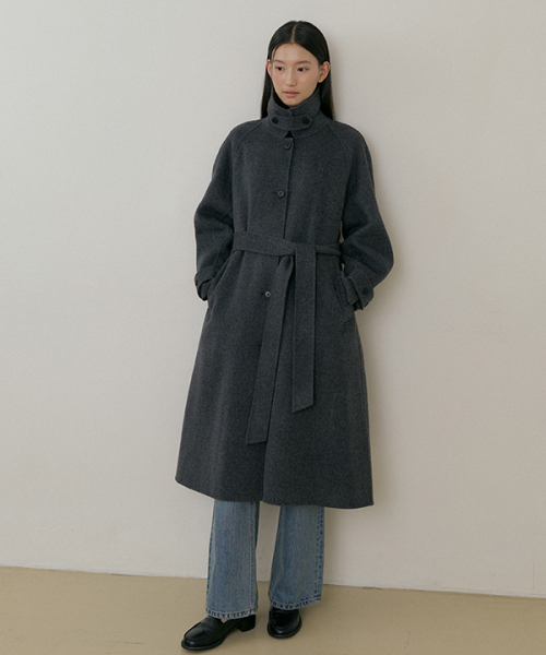 링서울() handmade wool trench coat-charoal 상품 이미지