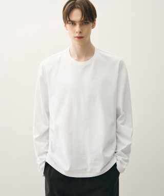 DRAW FIT ドローフィット ヘイルコットンクロップロングスリーブTシャツ [ホワイト] 画像 1