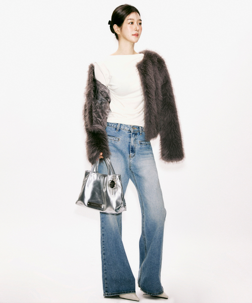 PIPING POCKET BOOTSCUT денимовый PANTS_BLUE