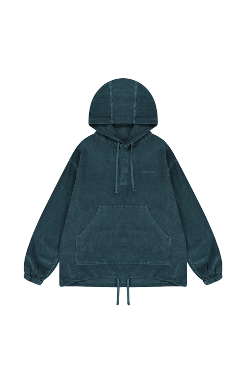 Вельветовый анорак пигмент (Blue Green)