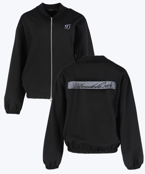 Спортивная куртка Double 789 с лентой на спине (Black)