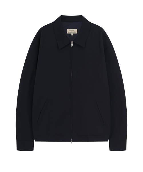 шерстяной Gabardine Club куртка (Dark Navy)