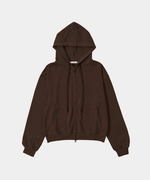Мягкая худи на молнии (Brown)