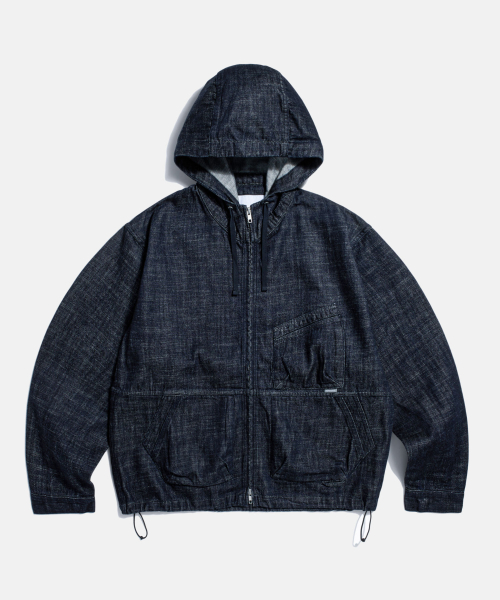 Kaihara денимовый Ray Parka Dark Indigo