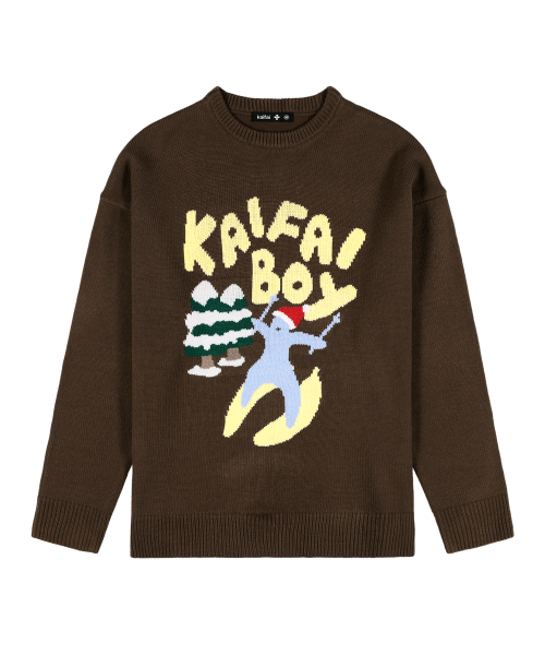 Вязаный свитер Skiing Banana Boy (Brown) K25ZB168