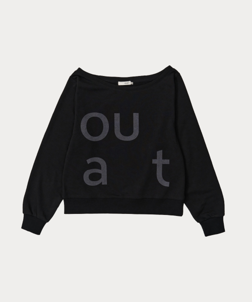 Свитшот с открытыми плечами (BLACK)