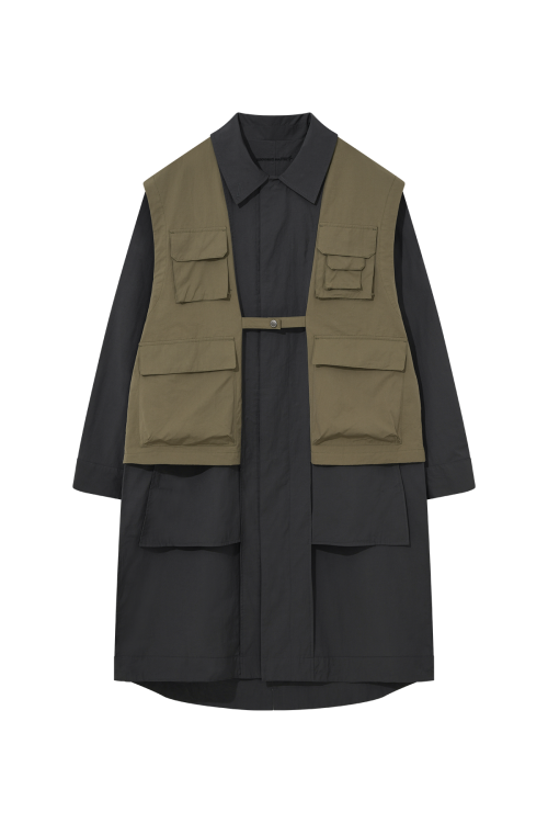 UTILITY двусторонний COAT (CHARCOAL)