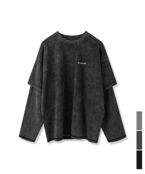 Ink Drop Layered T-shirt_3Colors