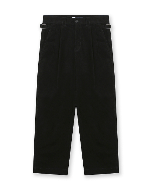 CORDUROY TWO TUCK брюки черный