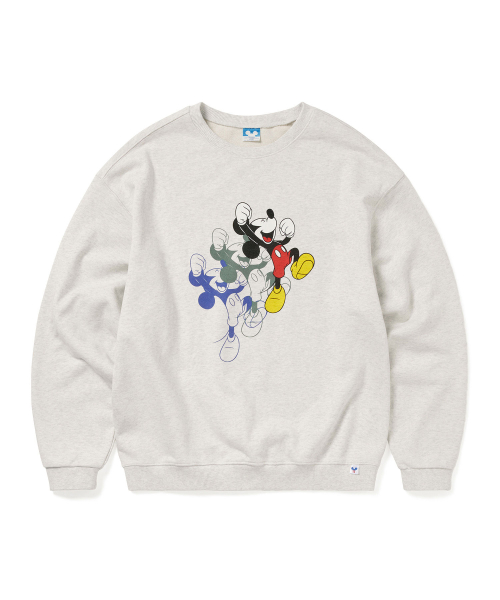 TNT_Mickey_Bounce круглый вырез серый меланж светлый