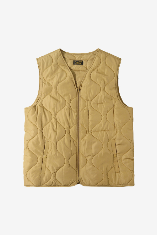 VINIS- sleeveless padded Vest_Camel