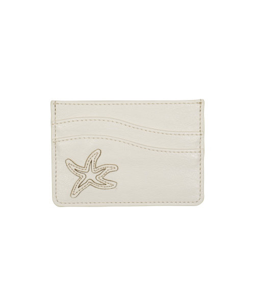 TCM starfish stitch card wallet (ivory)