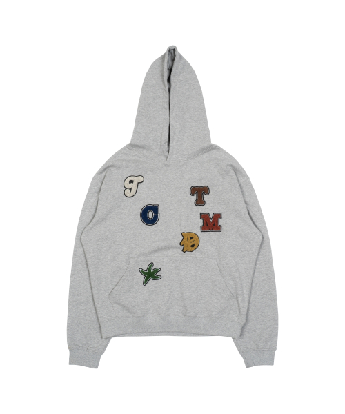 TCM rainbow hoodie (grey)