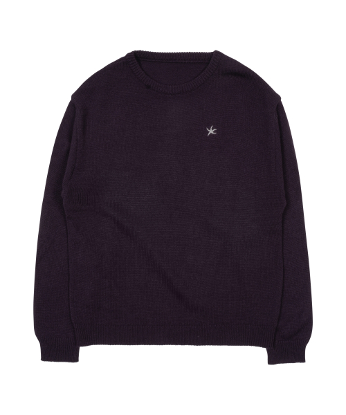TCM starfish mini logo knit (purple)