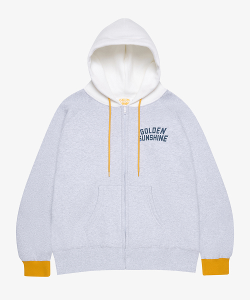 Sunshine zip-up hoodie_White melange