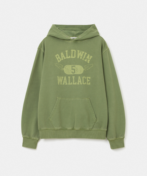 baldwin wallace dyeing hoodie pigment green
