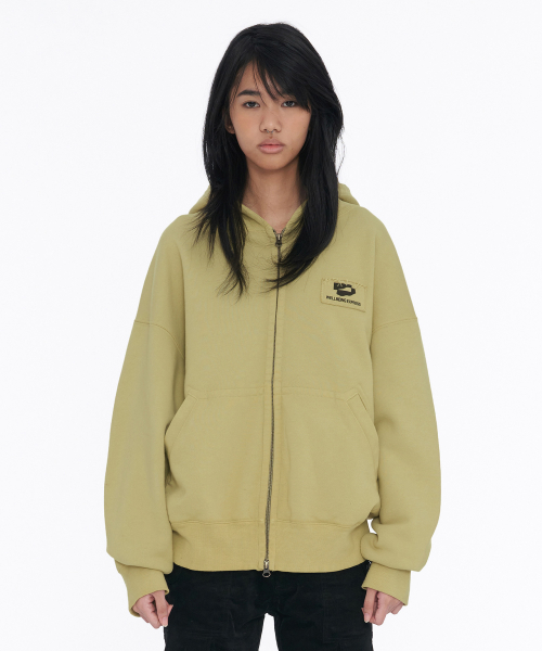 Logo Patch Zip Up Leaf Green