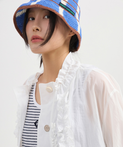 Button Up Frill Jumper (white) LFUAM25610WHX
