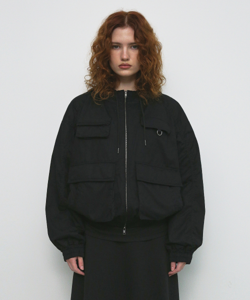 COTTON POCKET FIELD JACKET_чёрный