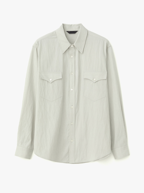 르마드() 웨스턴 투 포켓 셔츠 - LIGHT GREY 상품 이미지