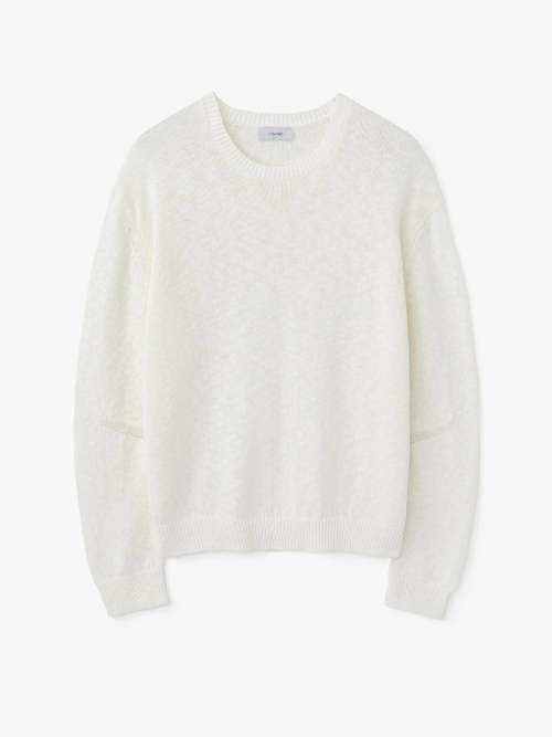 르마드() 솔리드 라운드 니트 - IVORY 상품 이미지