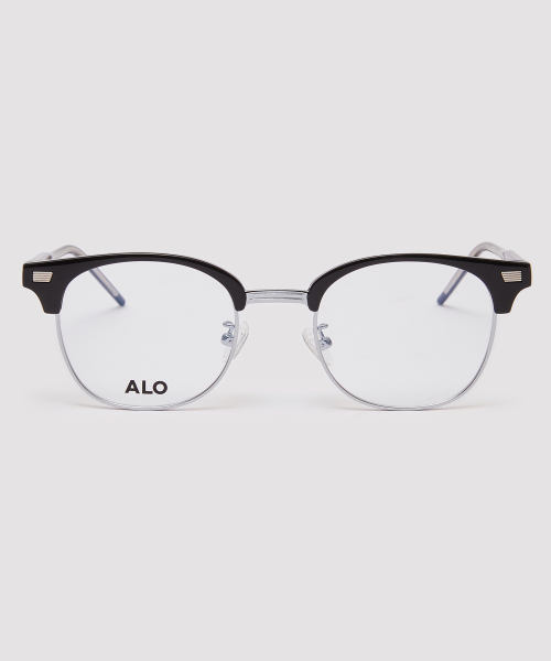 [Essential] AL5506 0911G 하금테 블랙/실버 안경테 블루라이트 차단 렌즈 선택