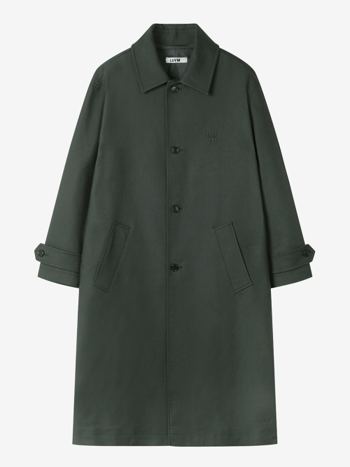 COTTON LONG COAT_DARK GRAY
