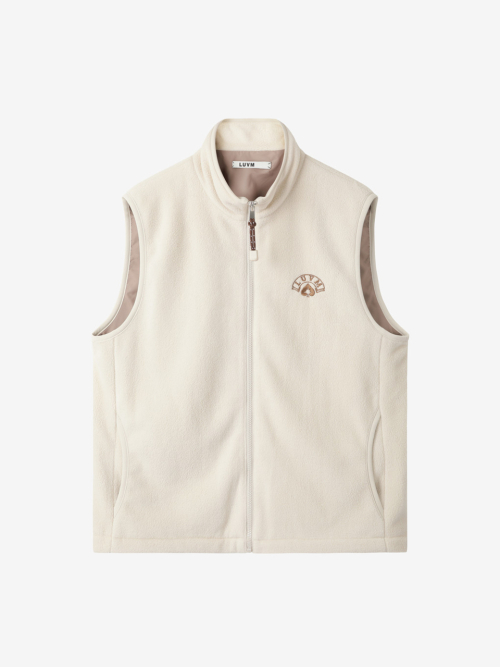 FLEECE VEST_CREAM