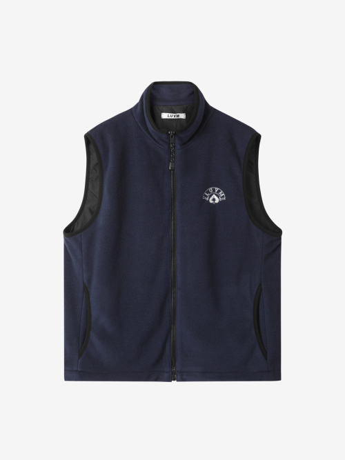 FLEECE VEST_NAVY