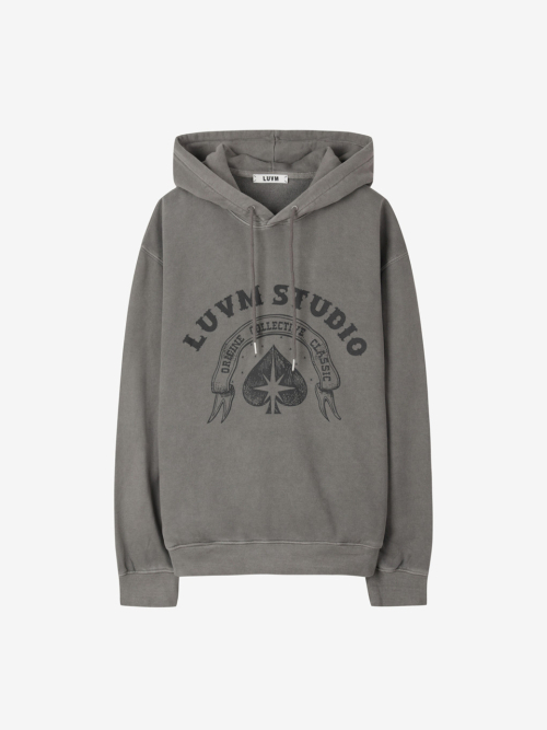LOGO HOODY_MELANGE GRAY