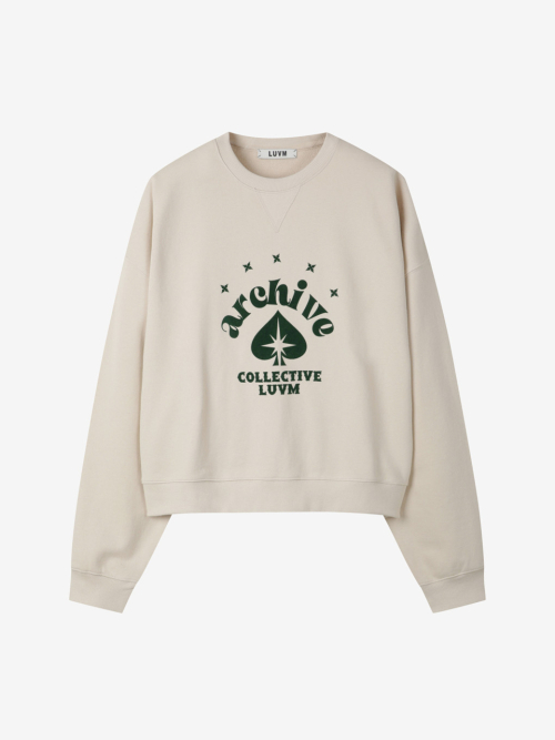 LOGO SWEATSHIRTS_CREAM