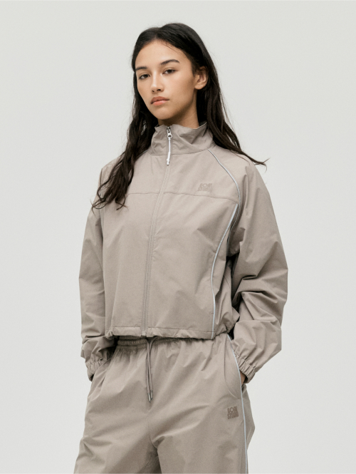 WS STRETCH TRACK JACKET-DARK BEIGE